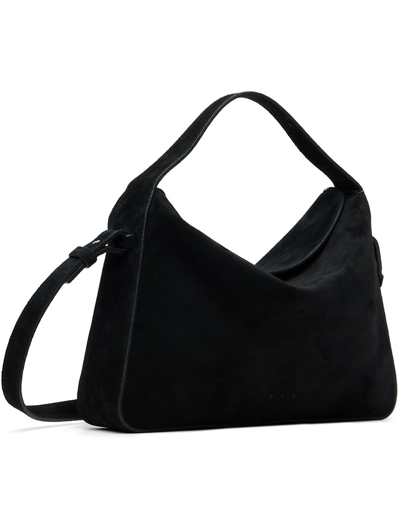 AESTHER EKME Black Soft Baguette Crossbody Bag outlook