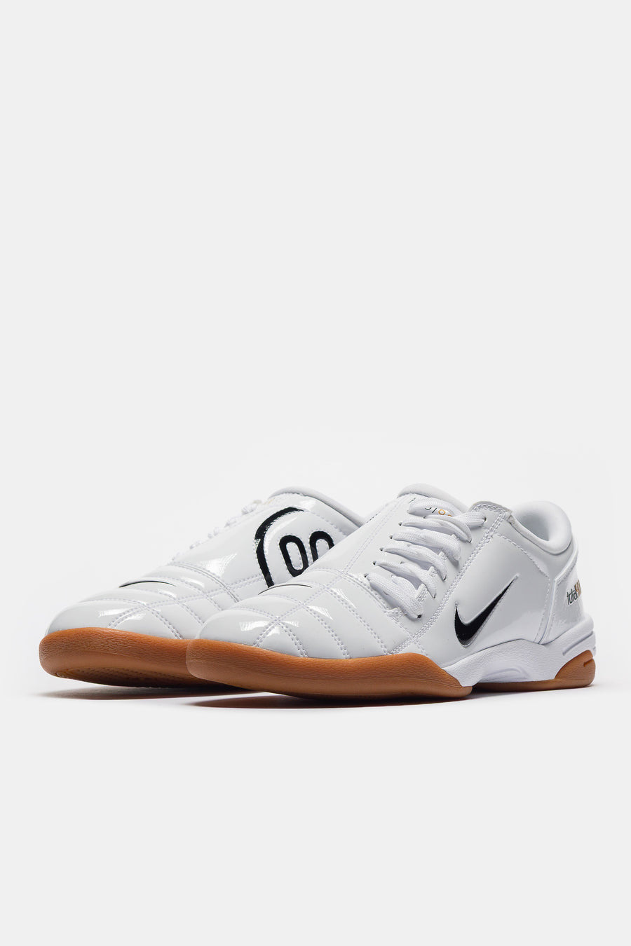 Total 90 Sneaker in White/Black/White/Metallic Gold - 2