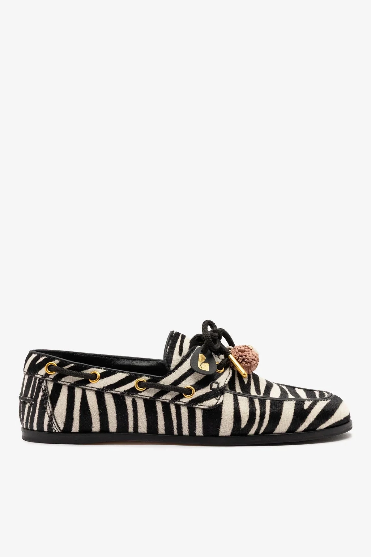 Cyprus Boat Shoe Zebra Hair Leather - 1