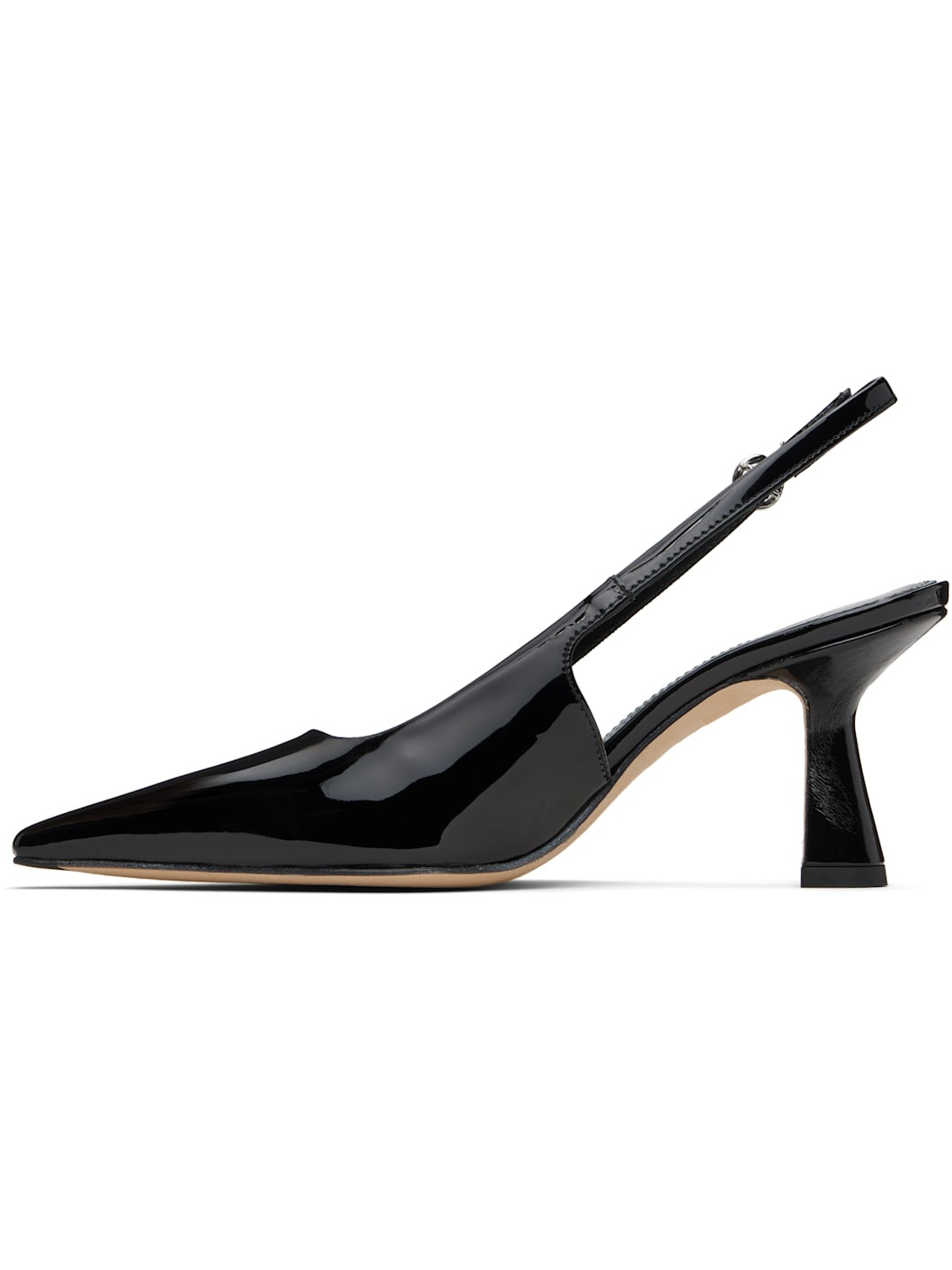 Black Fernanda Slingback Heels - 3