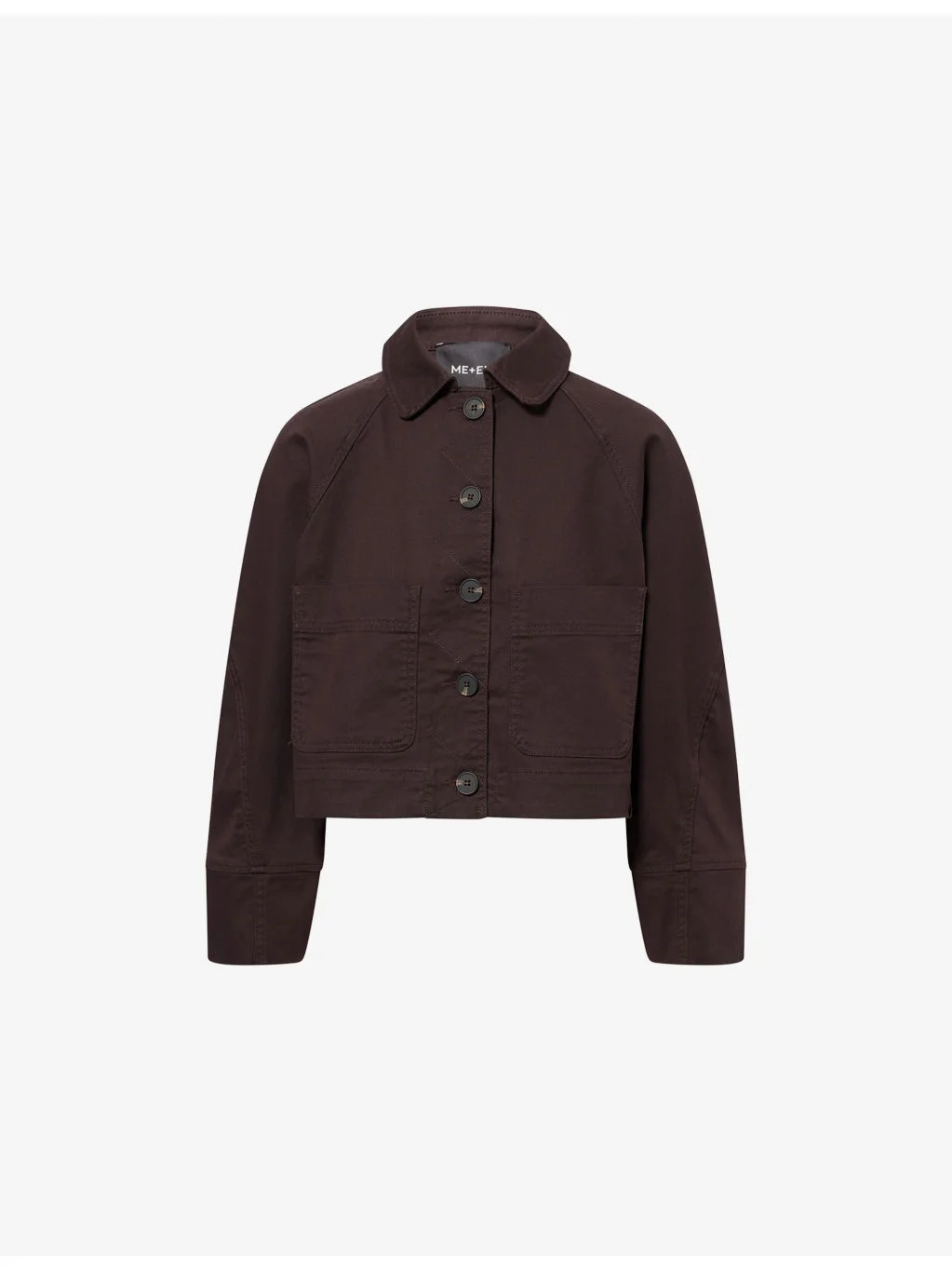 Boxy-Fit Collared Cotton Jacket - 1