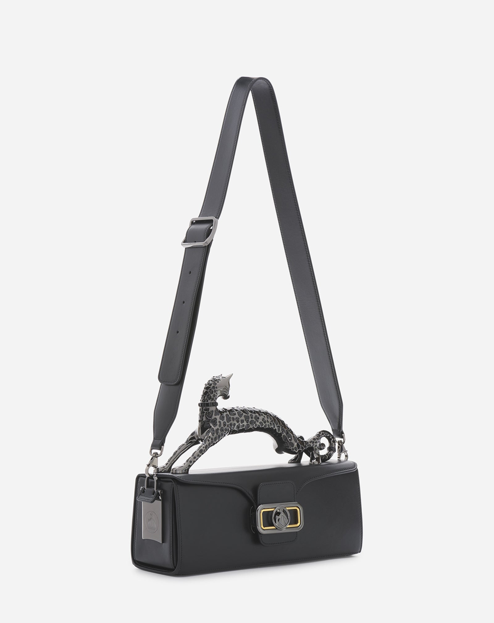 MEDIUM LEATHER PENCIL CAT BAG - 3