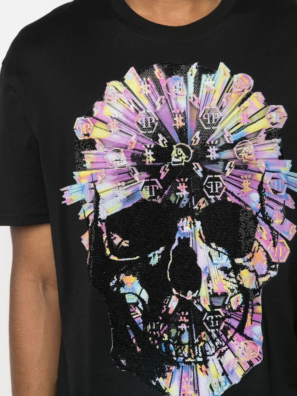 skull-appliqué T-shirt - 6