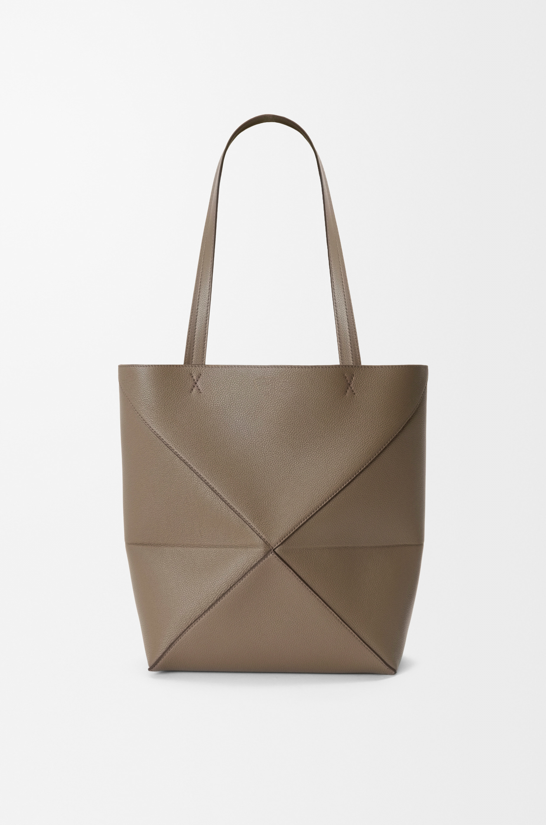Medium Puzzle Fold tote in soft grained calfskin - 7