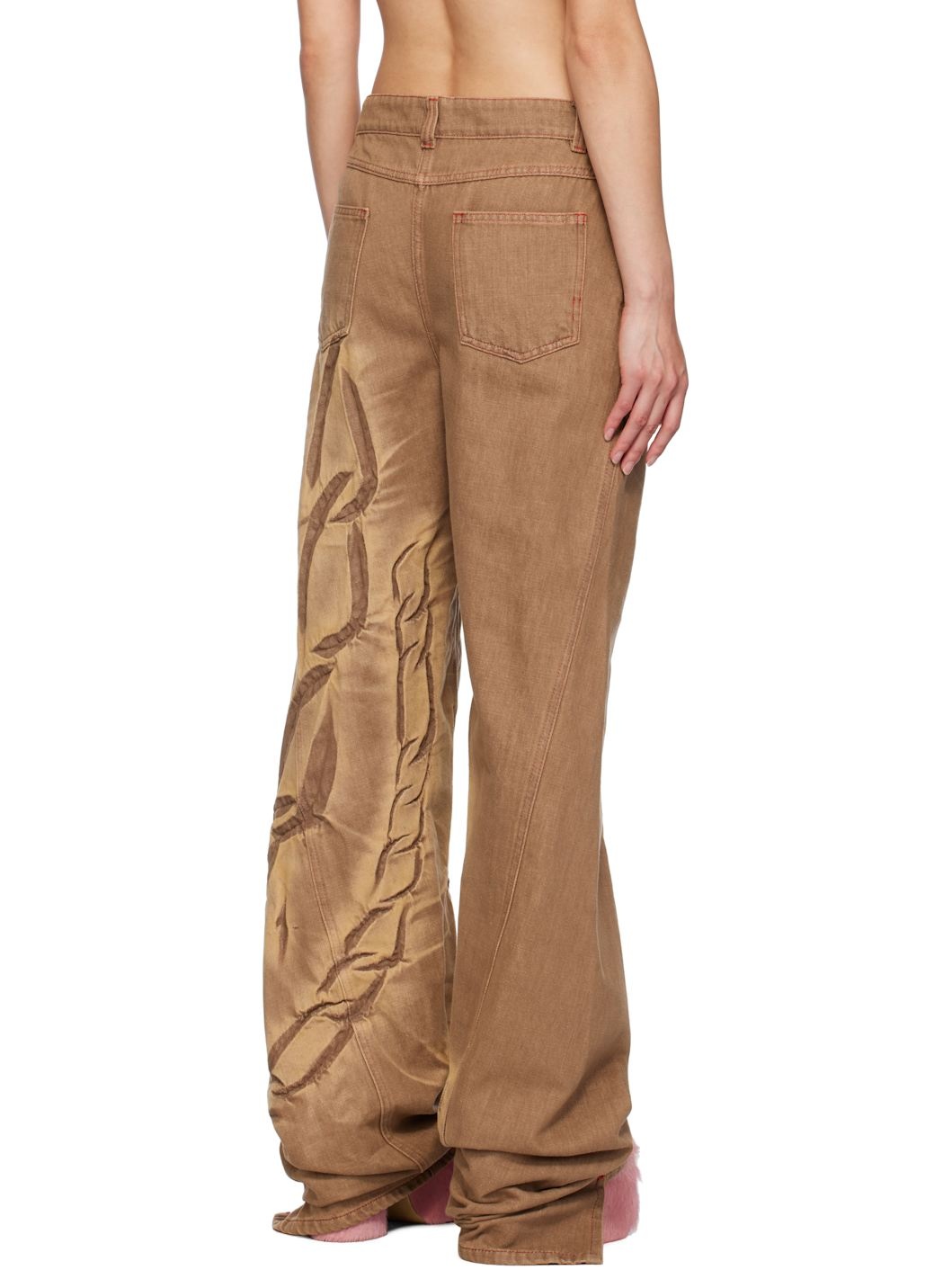SSENSE Exclusive Brown Boyfriend jeans - 3