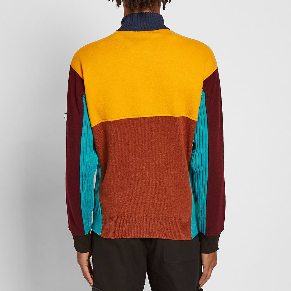 Kenzo Felted Colourblock Zip Knit Track Top - 4