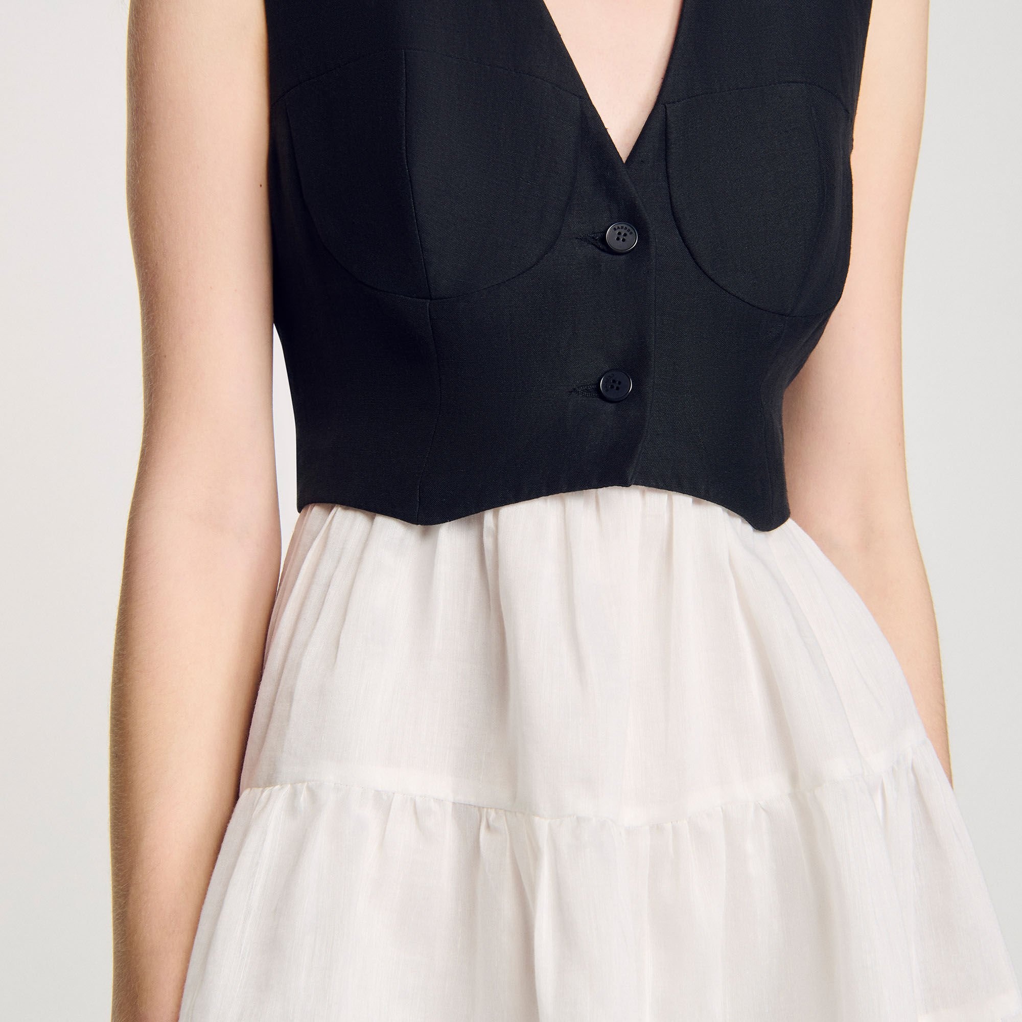TWO-TONE MINI DRESS - 3
