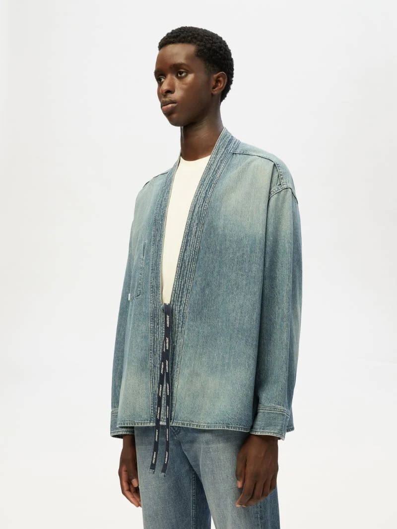 KIMONO DENIM SHIRT - 4