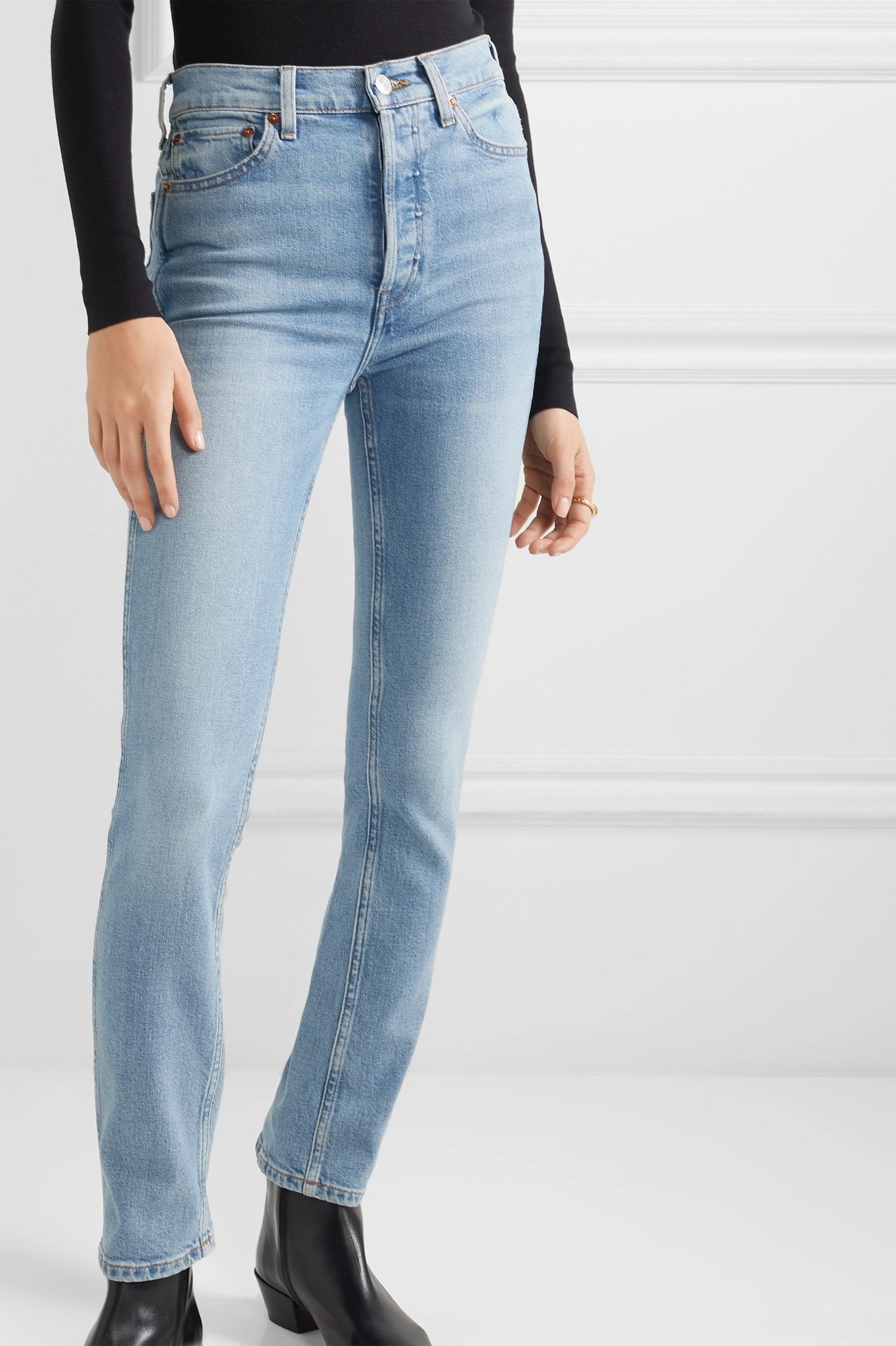 Comfort Stretch Double Needle high-rise skinny jeans - 3