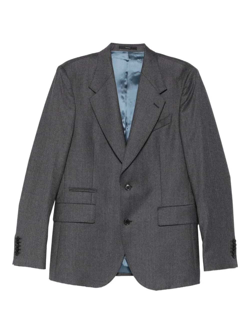 pocket button-fastening blazer - 1