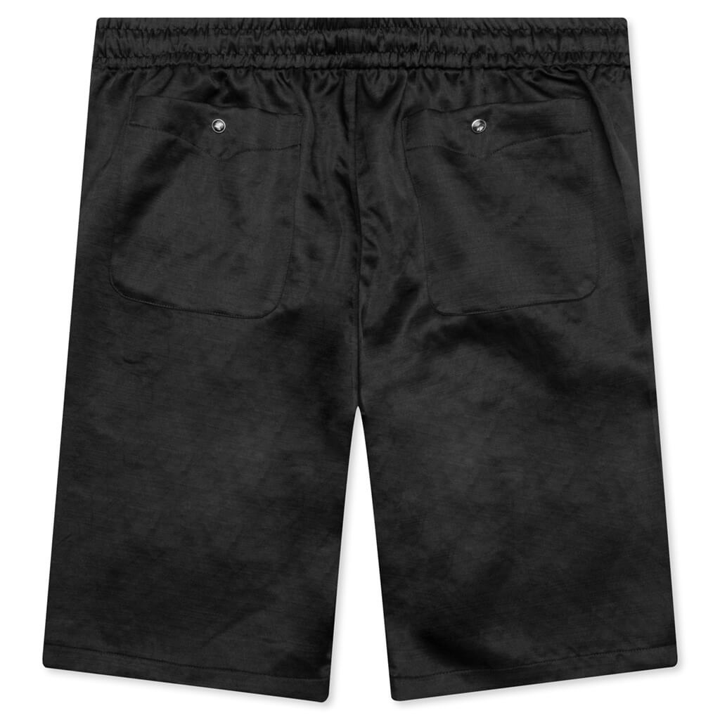 STRING COWBOY SHORT POLY SLUB SATEEN - BLACK - 2