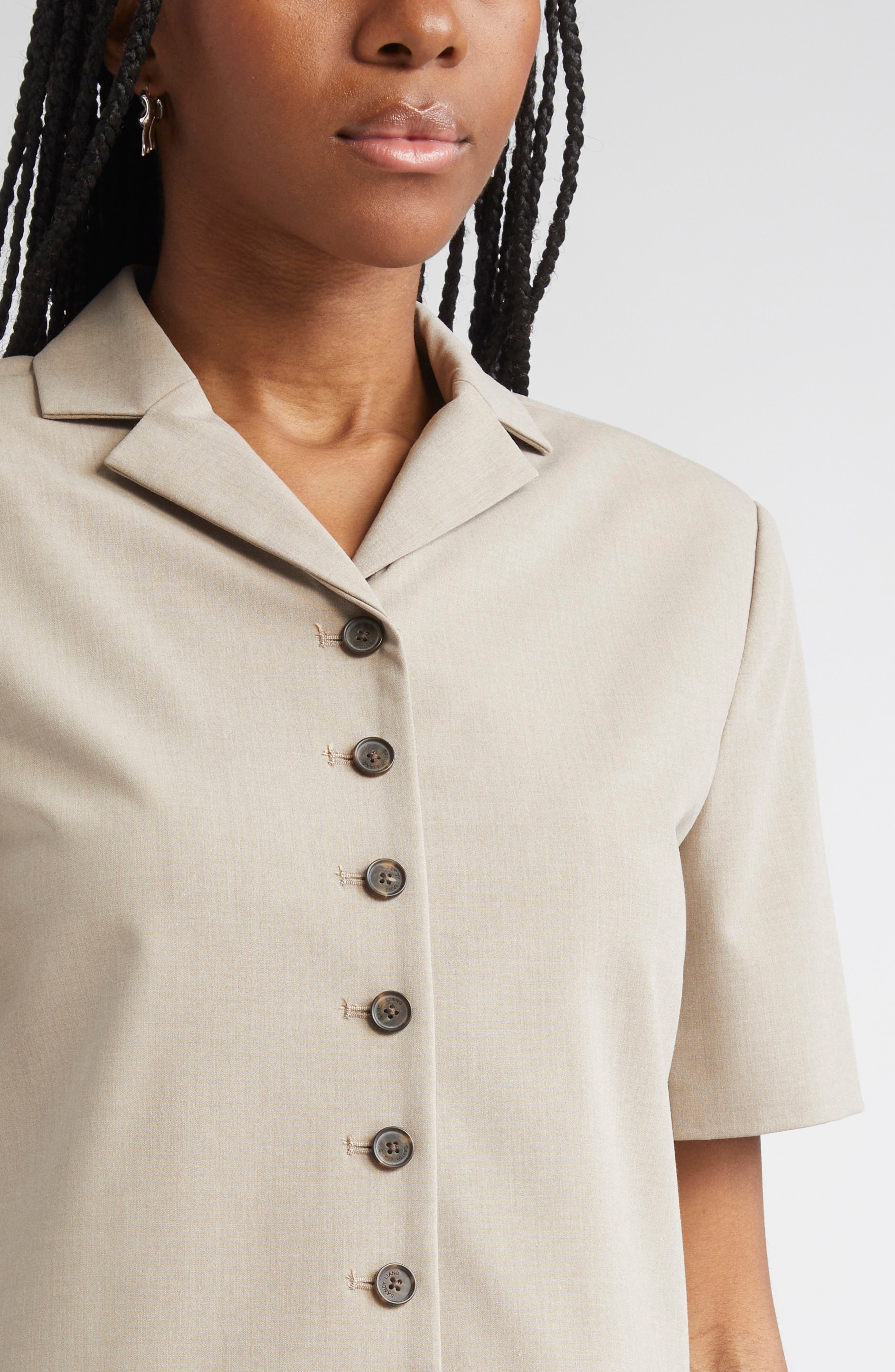 Sandy Liang Beverly Jacket in Taupe at Nordstrom - 5