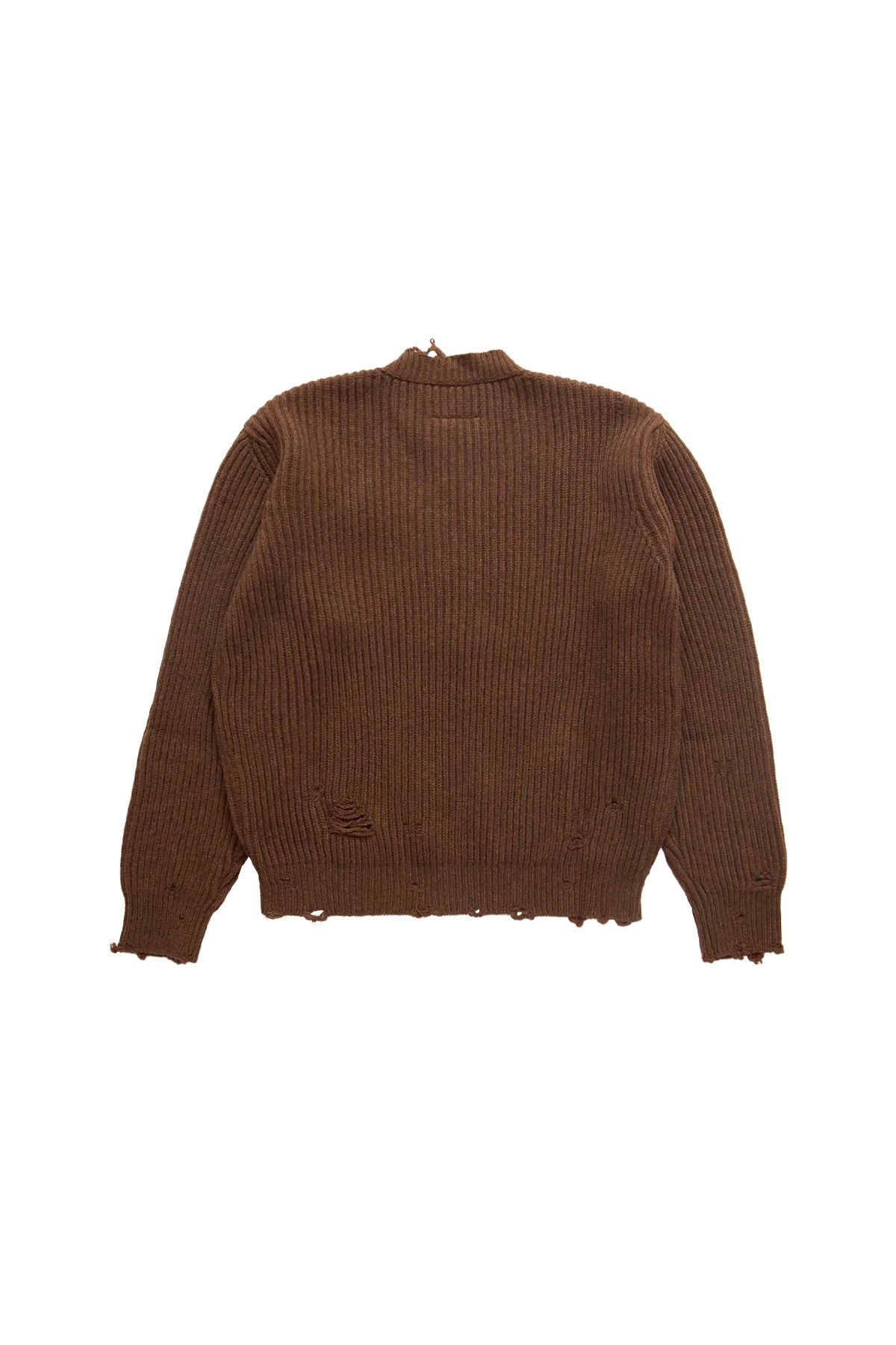 MM6 V-Neck Sweater Brown Melange - 2