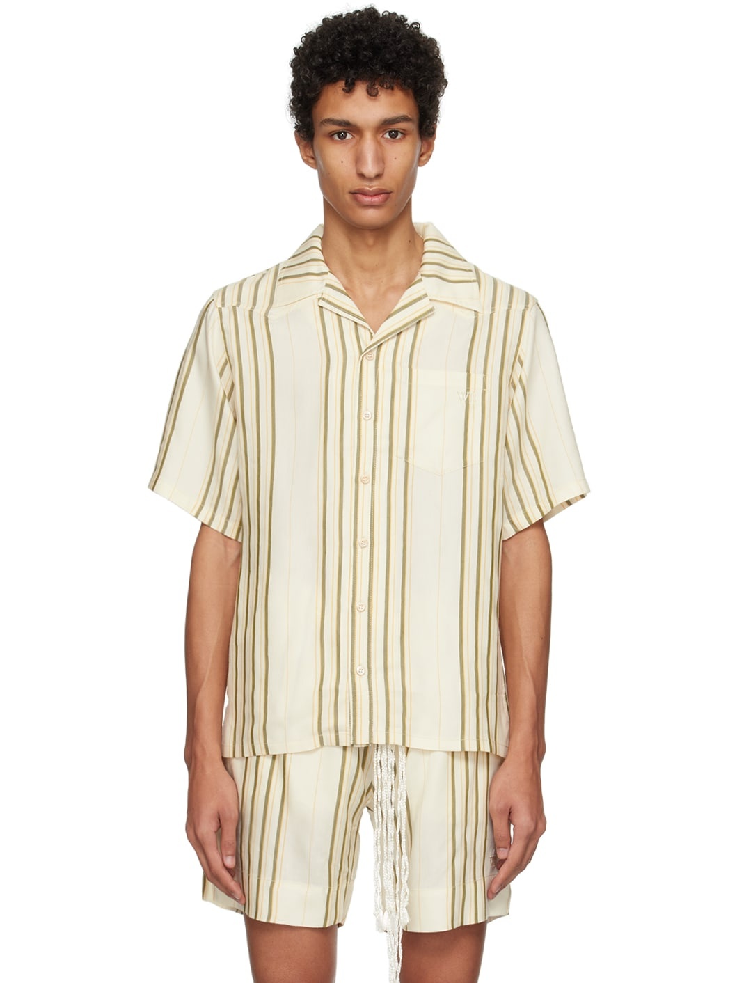 SSENSE Exclusive Off-White Bowling Shirt - 1