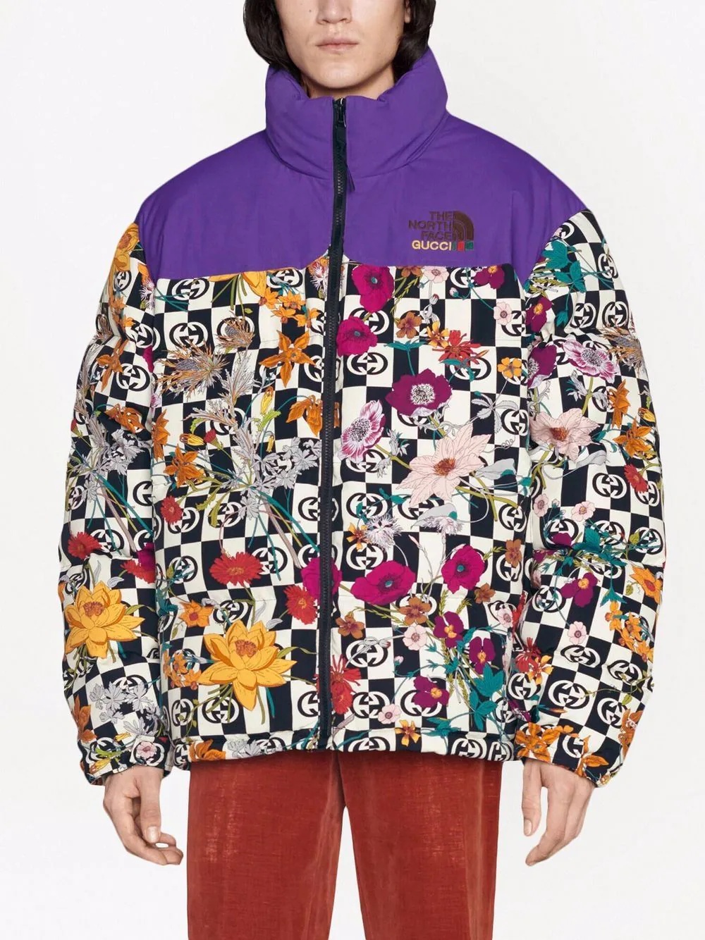 x The North Face floral padded jacket - 3