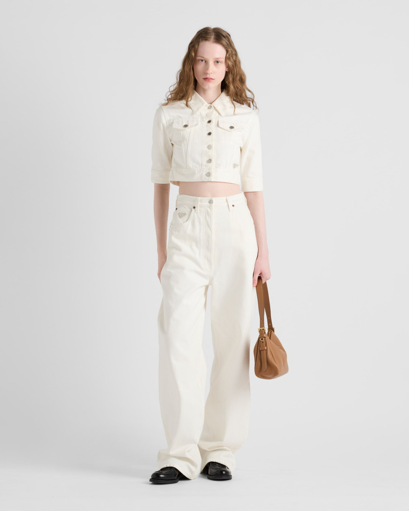 Prada Cropped denim jacket outlook