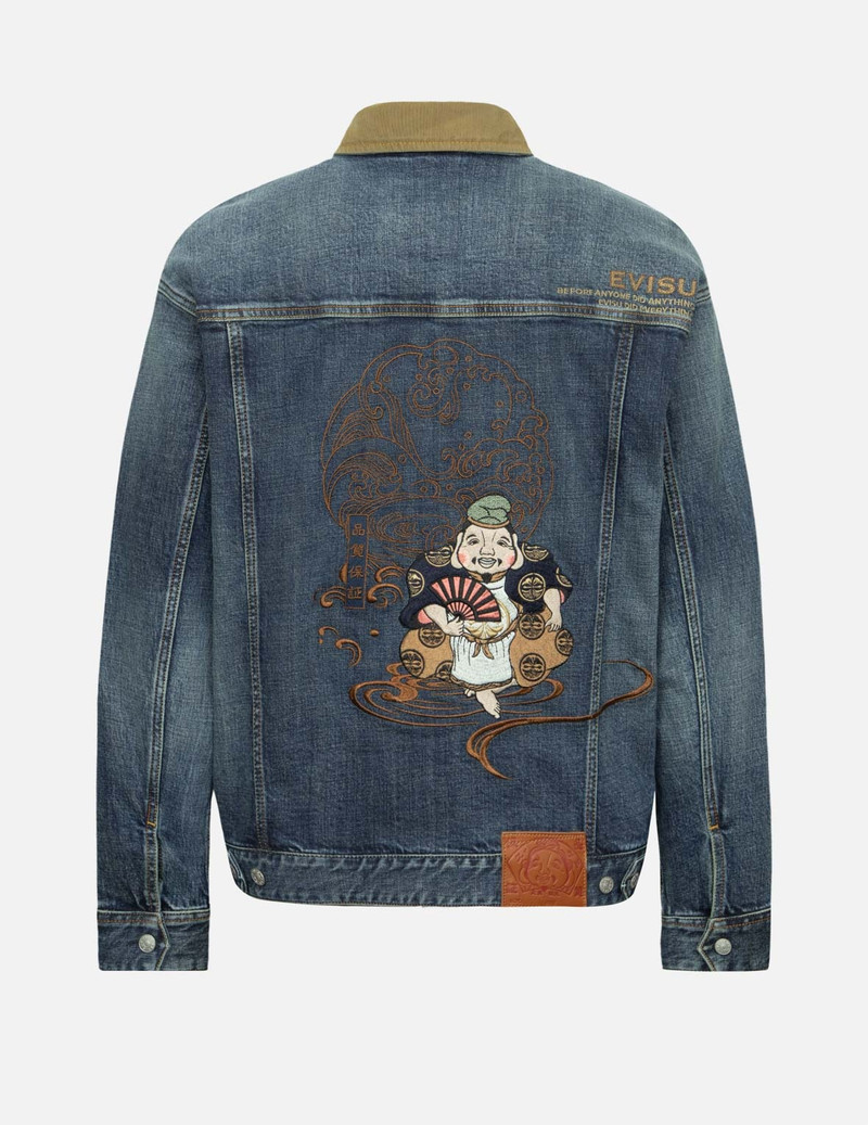 EVISU EBISU EMBROIDERY LOOSE FIT DENIM JACKET outlook