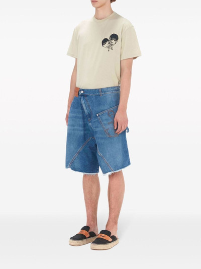 JW Anderson twisted denim shorts outlook