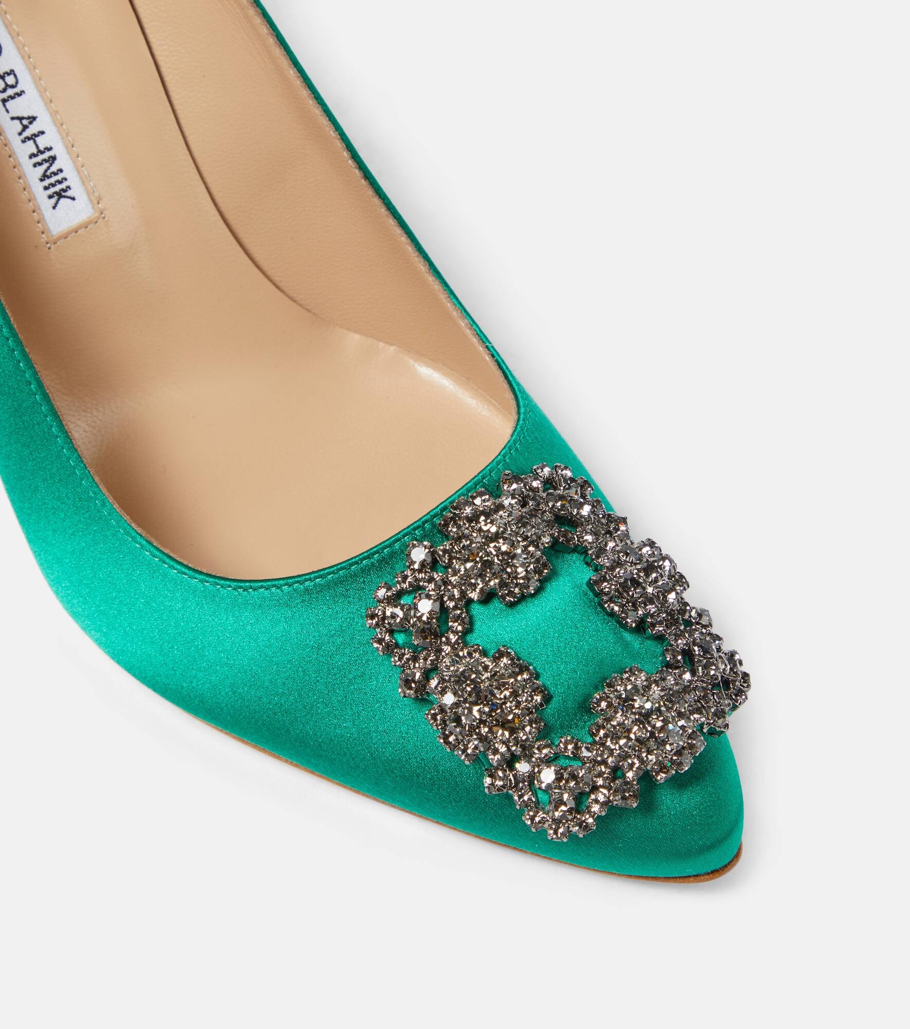 Hangisi embellished satin pumps - 6