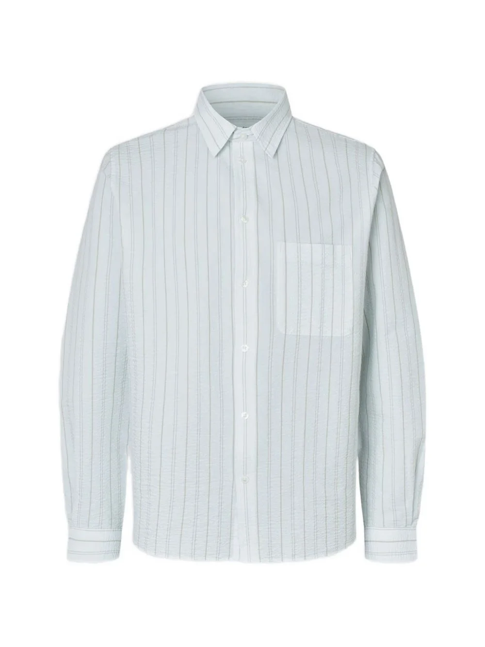 pocket striped shirt - 1