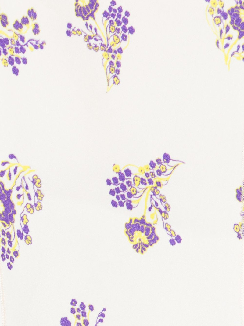 DOROTHEE SCHUMACHER ruffled floral-print scarf outlook