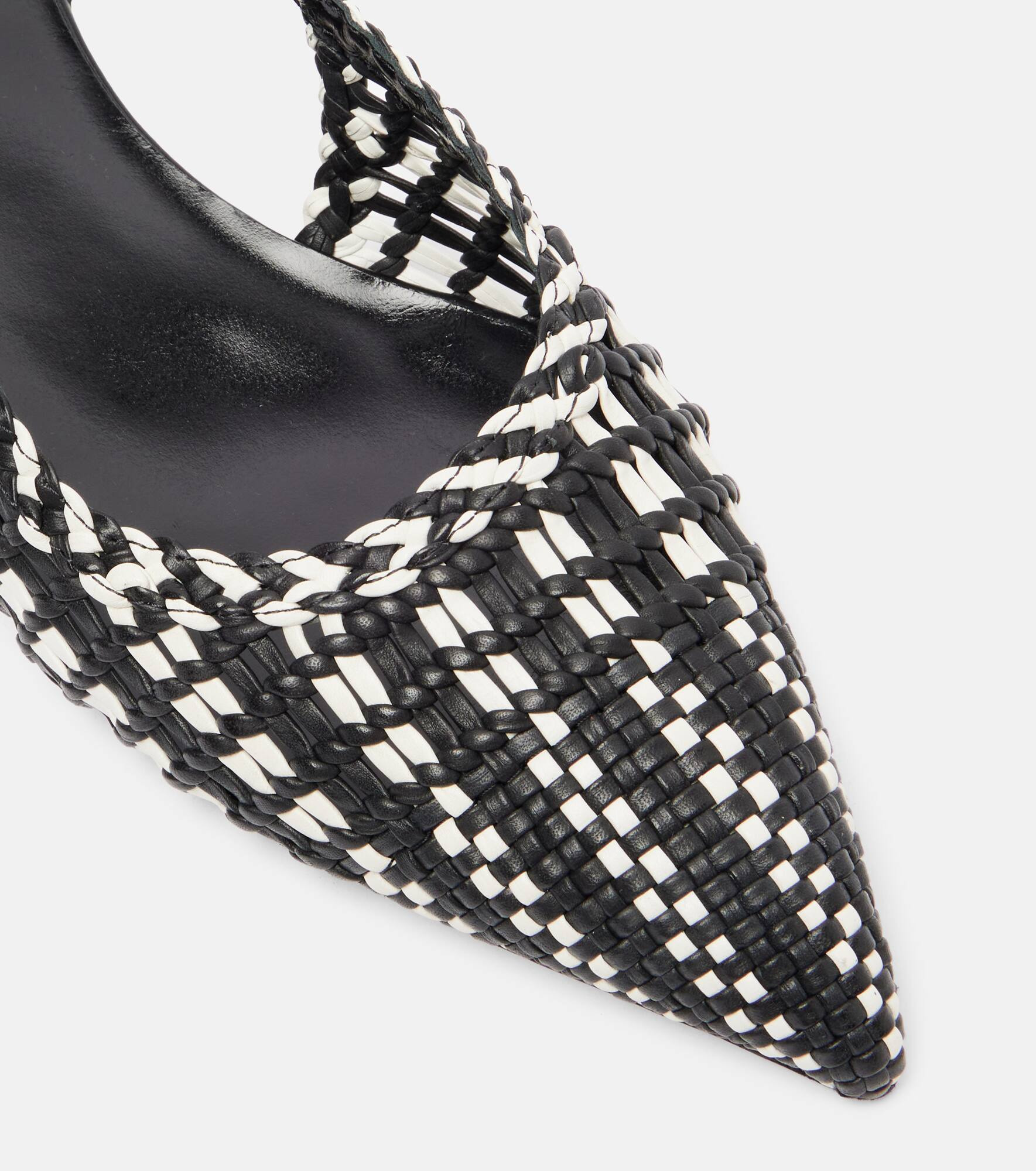 Perro woven leather pumps - 5