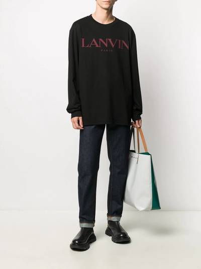 Lanvin logo print T-shirt outlook