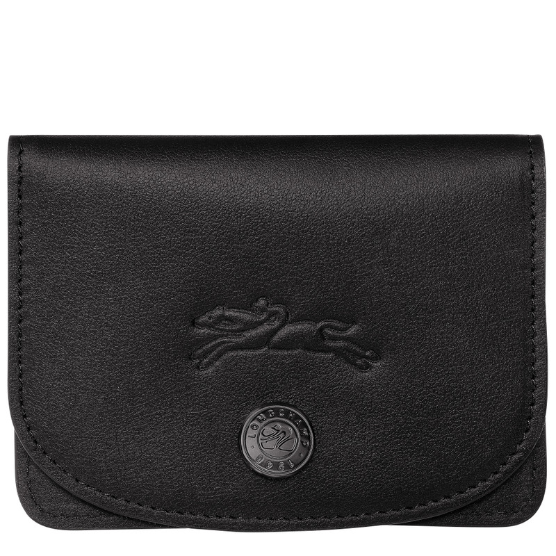 Le Pliage Xtra Card holder Black - Leather 1