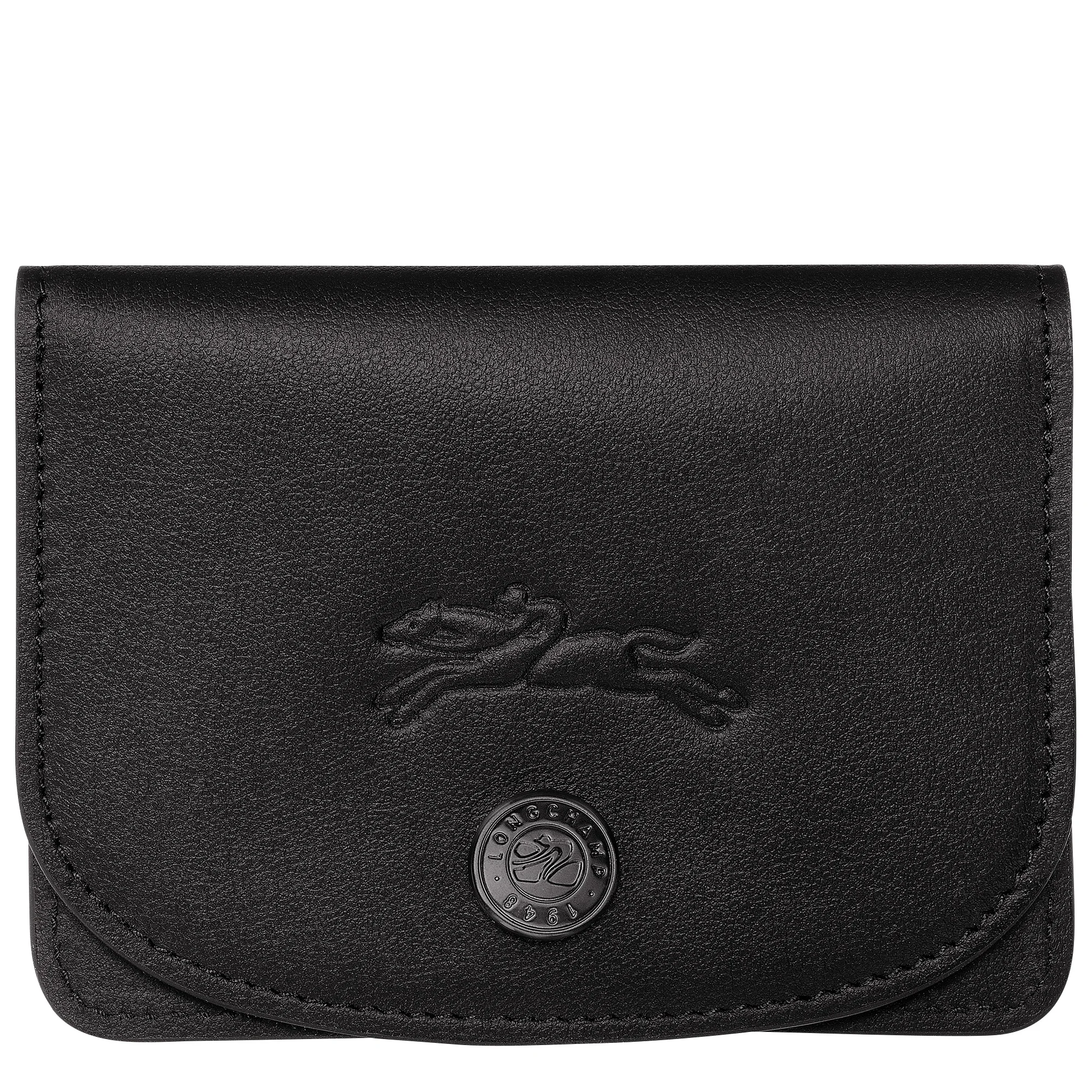 Le Pliage Xtra Card holder Black - Leather - 1