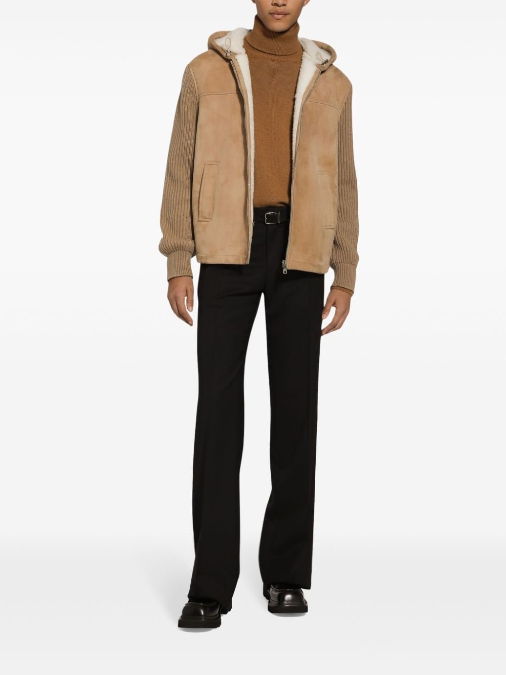 stretch-wool straight-leg trousers - 2