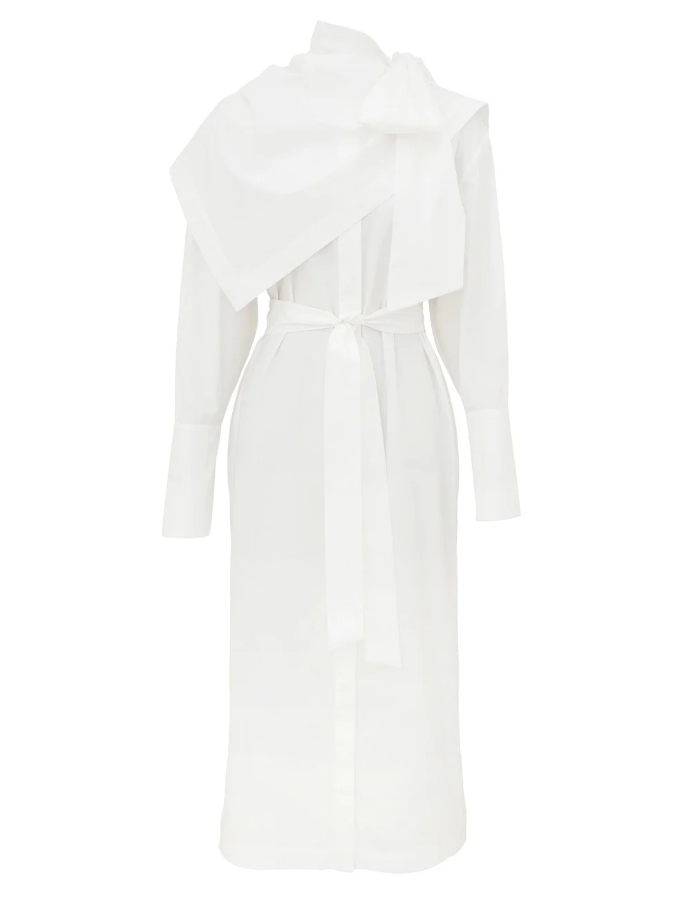 CLASH POPLIN MIDI DRESS - 1