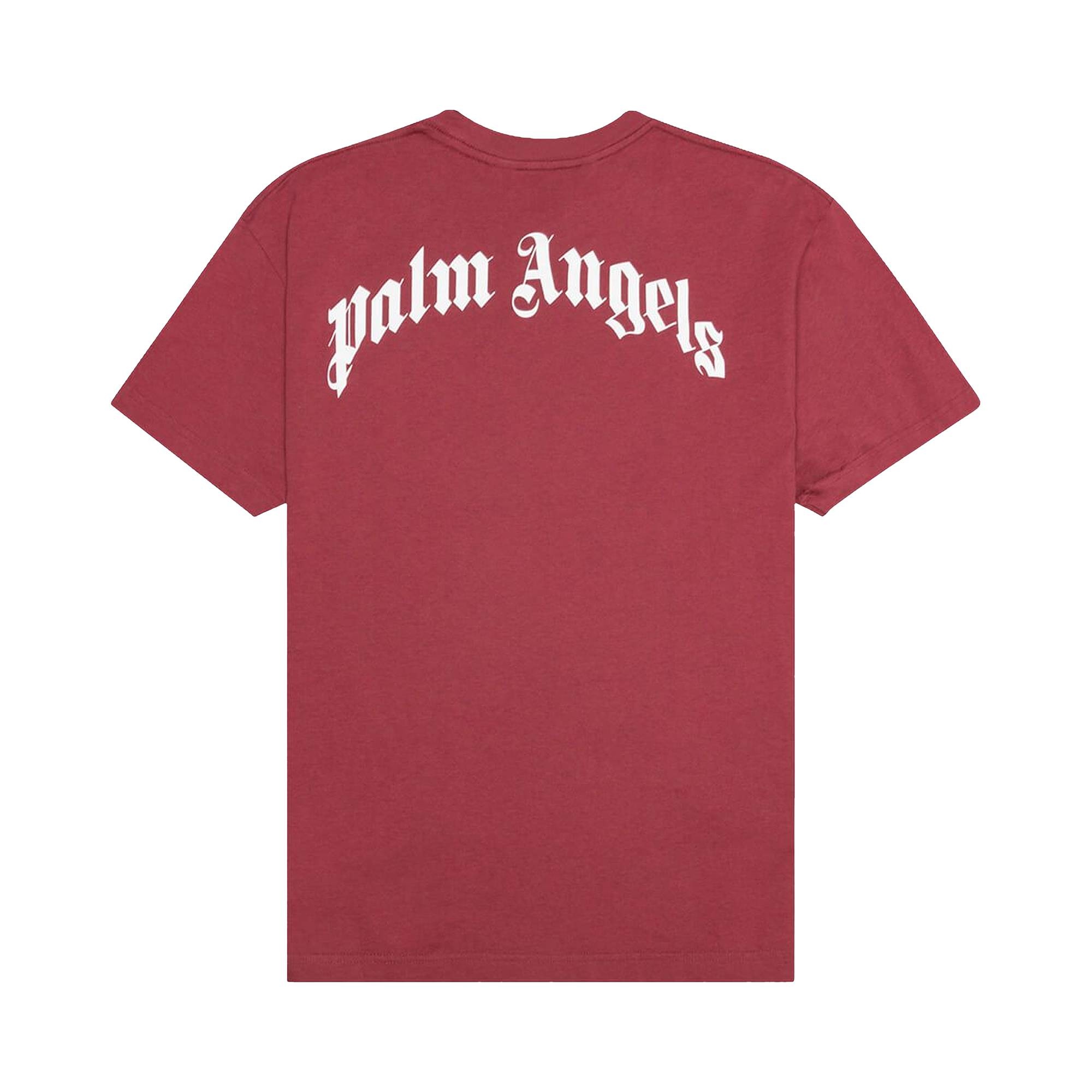 Palm Angels Bear Classic Tee 'Burgundy/Brown' - 2