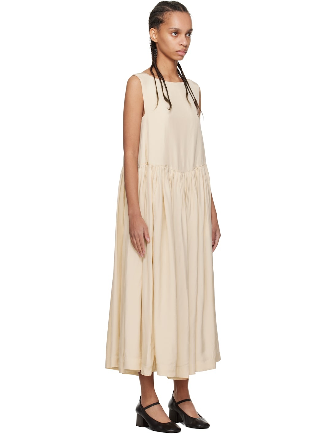 Beige Pomme Midi Dress - 2