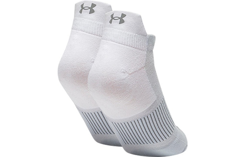 Under Armour Under Armour ArmourDry Run No Show Socks 'White Grey' 1361164-100 outlook