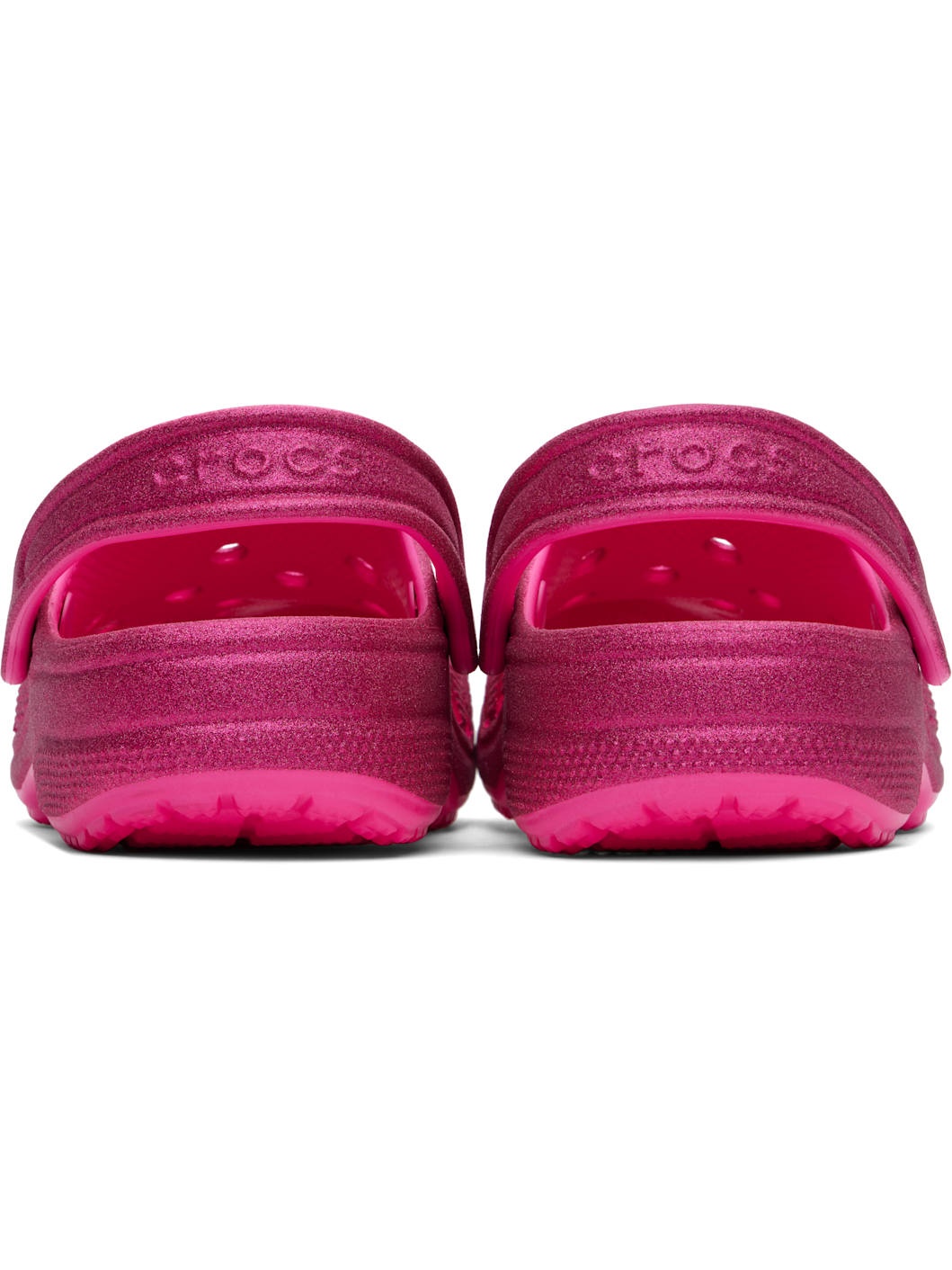 Pink Classic Glitter Clogs - 2