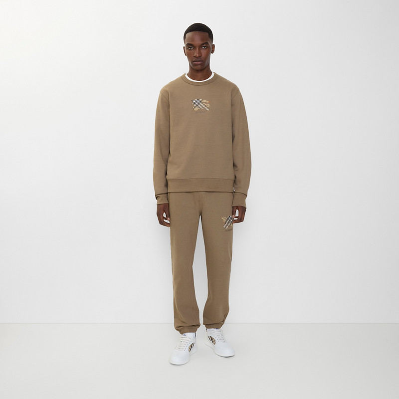 Burberry EKD Check Cotton Jogging Pants outlook