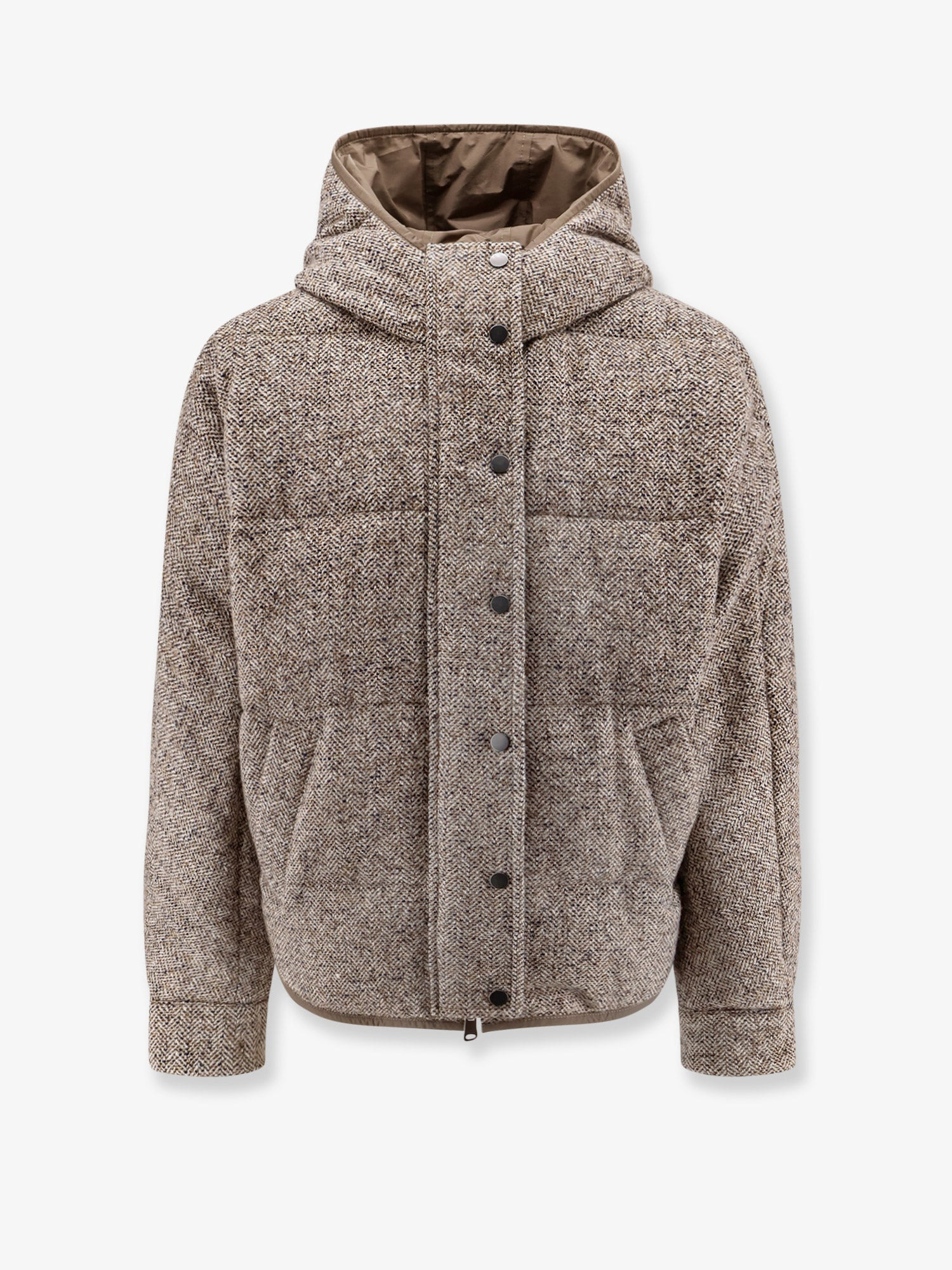 Brunello Cucinelli Women Reversible Wool And Silk Down Jacket - 1