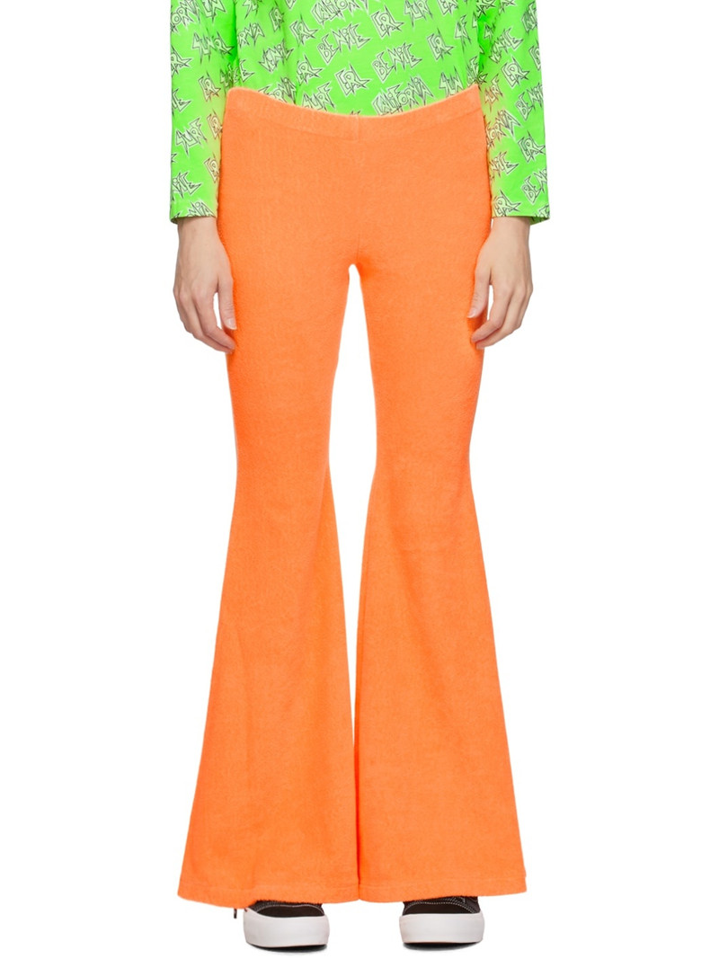 Orange Elasticized Lounge Pants 1