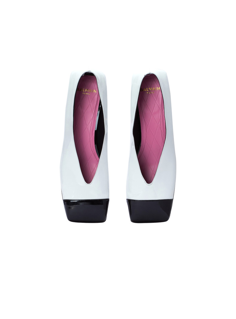 Eden two-tone patent leather ballet flats 3