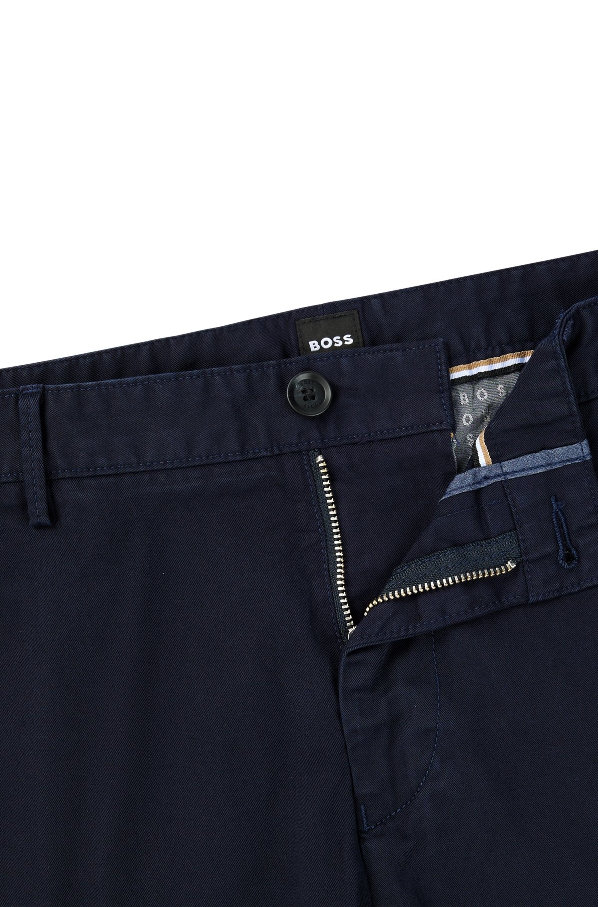 SLIM-FIT SHORTS IN STRETCH-COTTON GABARDINE - 6