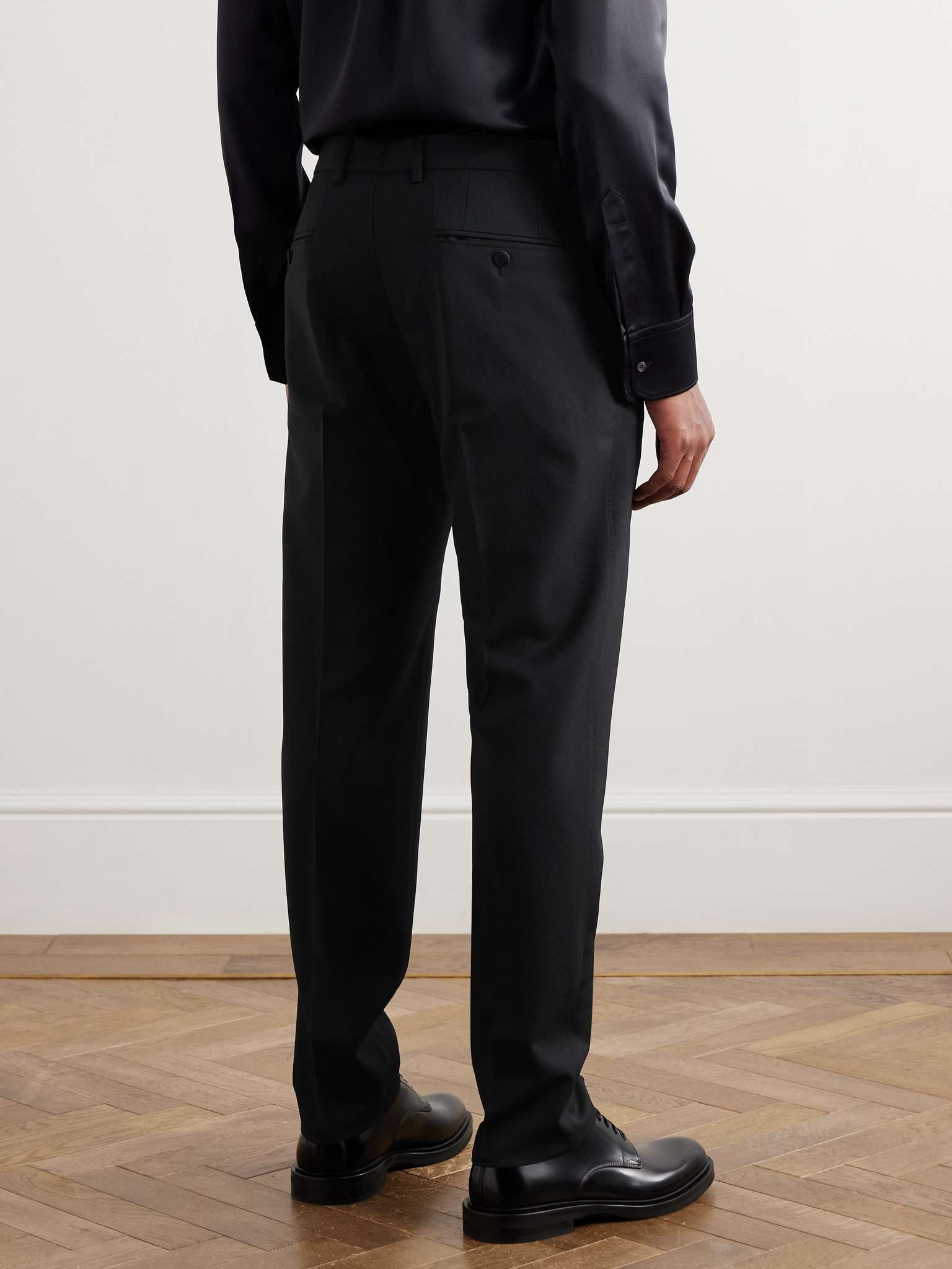 Straight-Leg Pleated Wool-Blend Twill Trousers - 5