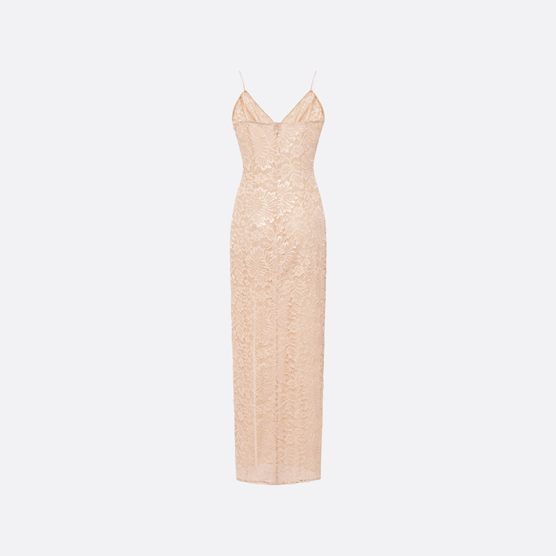 LACE SLIP DRESS WITH SEQUIN-EMBROIDERED RUFFLE 5