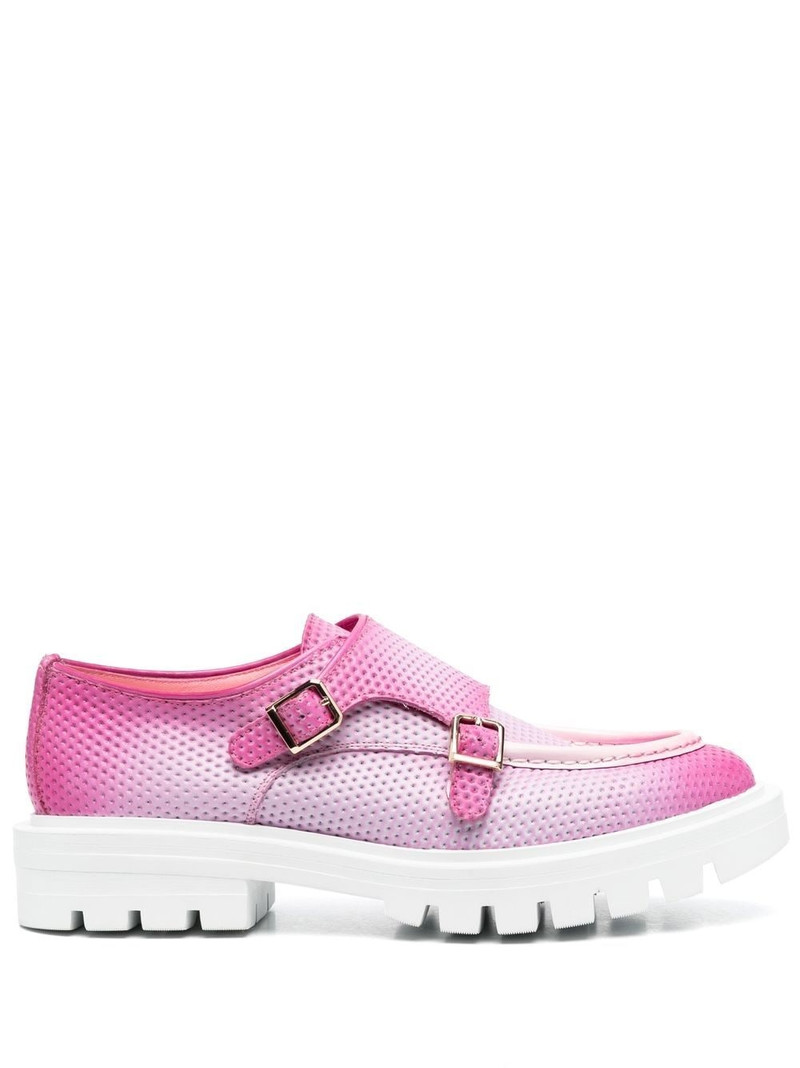 leather double-buckle loafers 1