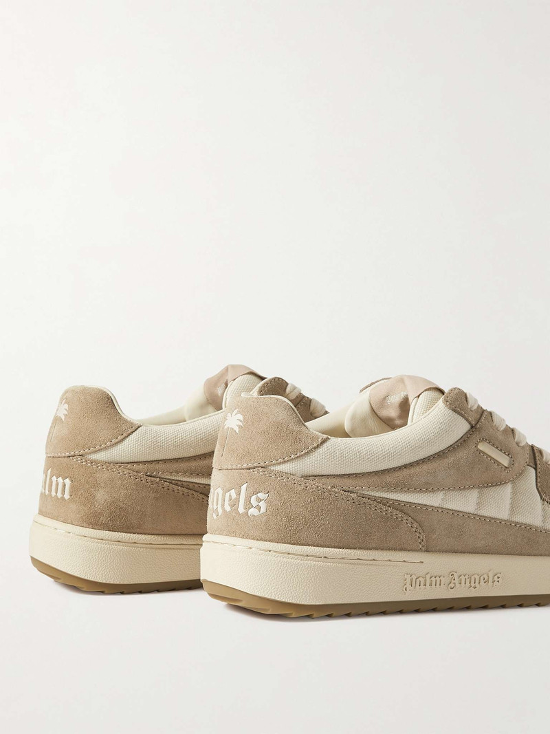 Palm University Suede-Trimmed Canvas Sneakers 5