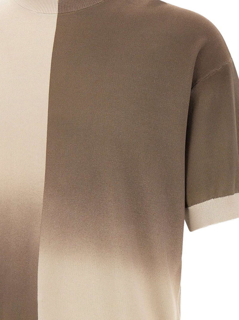 textured knit gradient cotton sweater 5