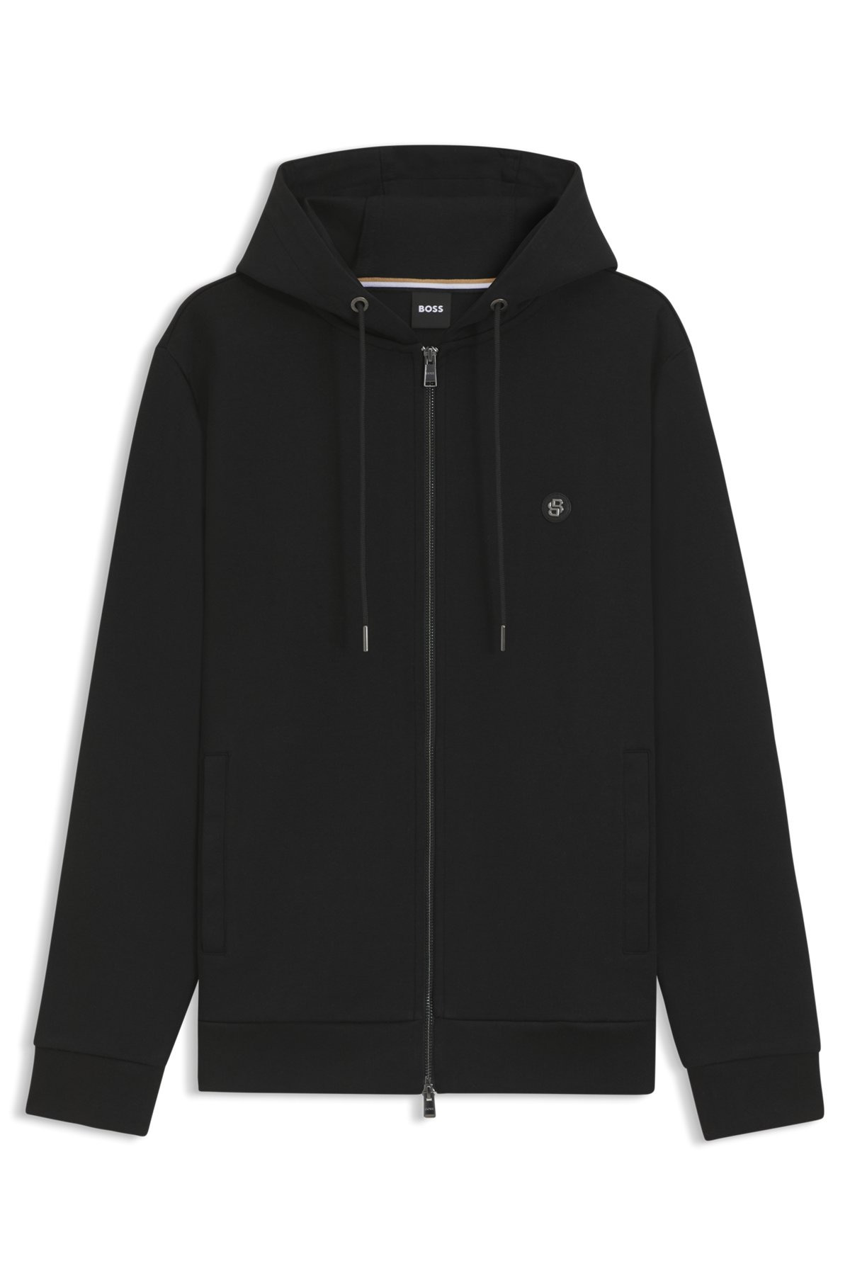 ZIP-UP HOODIE WITH DOUBLE B MONOGRAM - 1