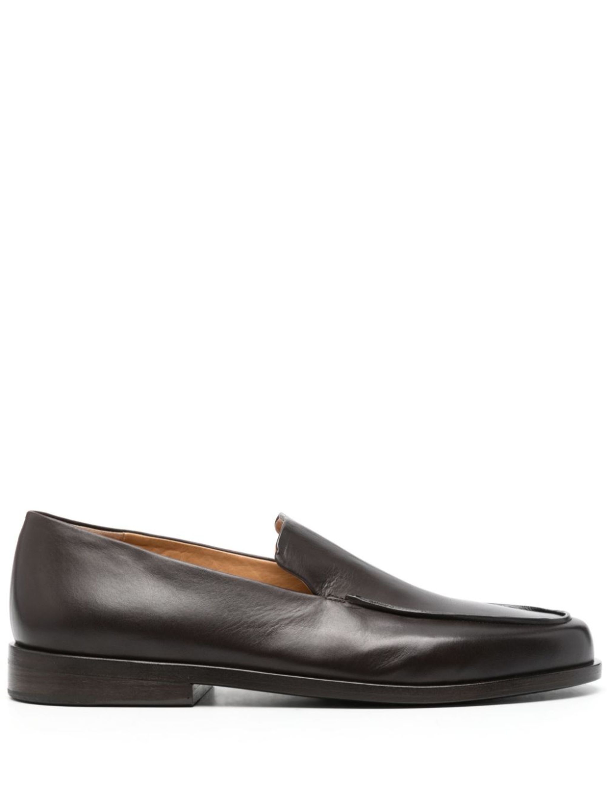 leather slip-on loafers - 1