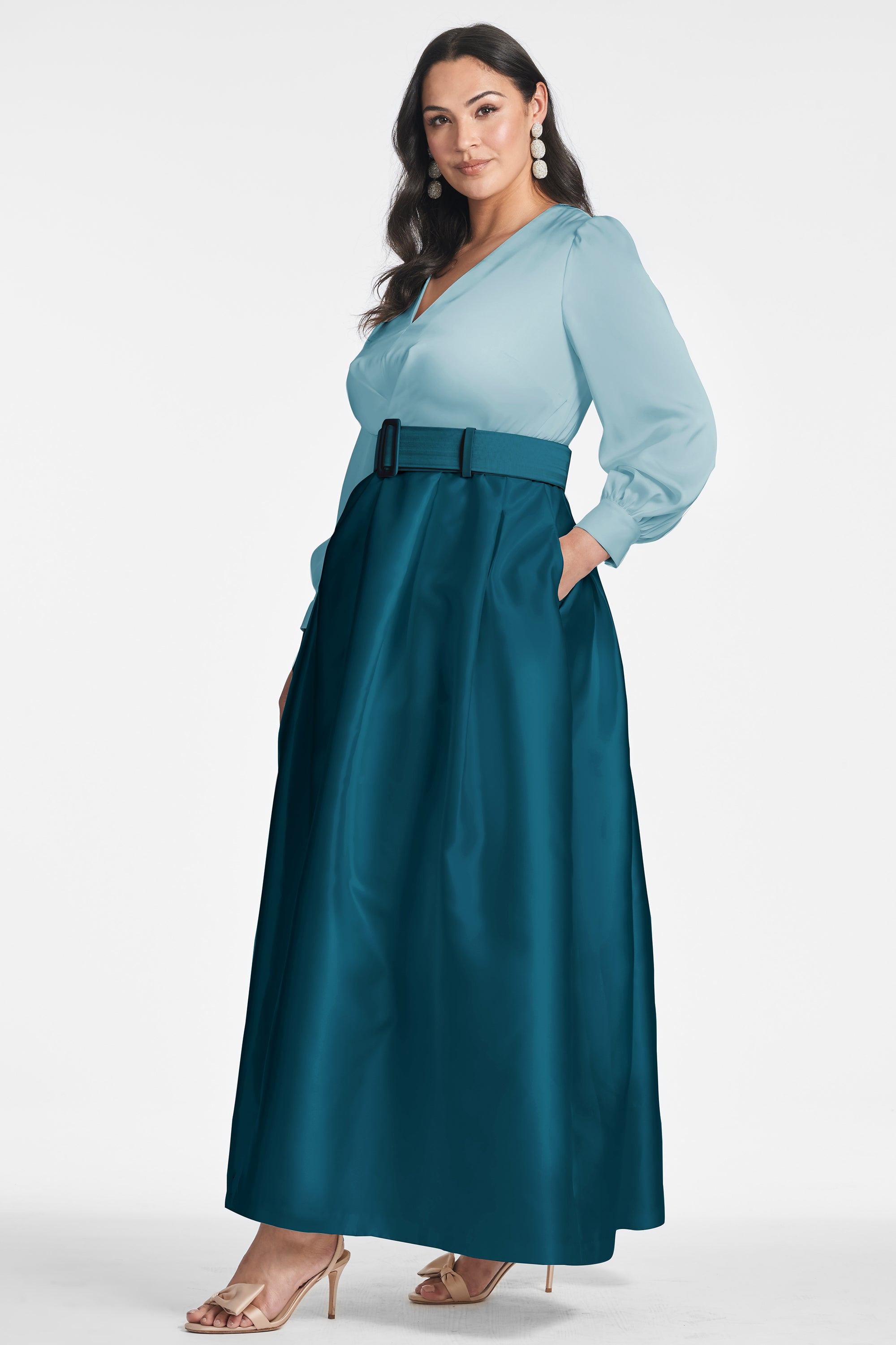 Zoe Gown - Seaglass/Deep Teal - 6