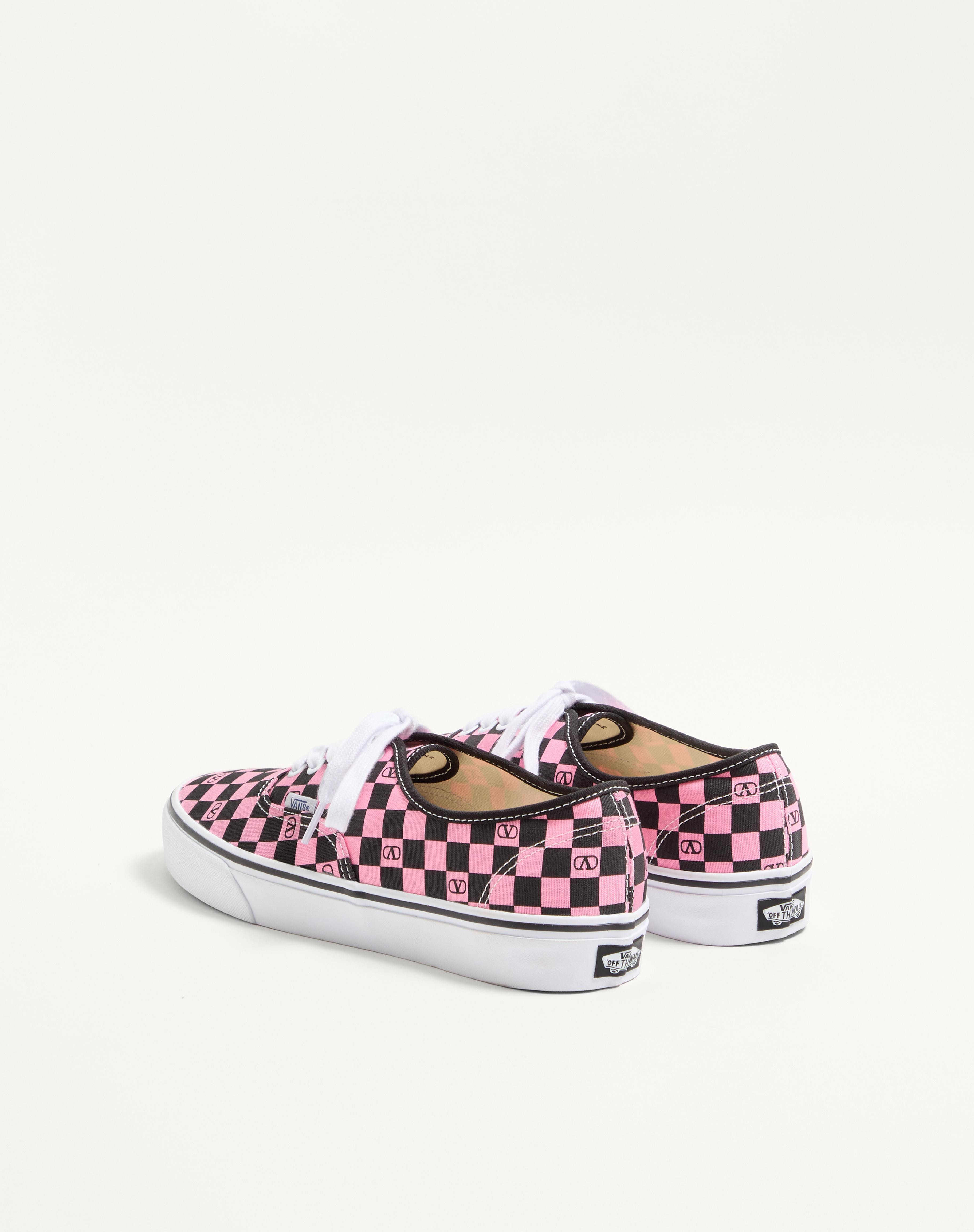 VALENTINO GARAVANI AND VANS LOW-TOP TRAINER IN FABRIC WITH VLOGO CHECKERBOARD PRINT - 3