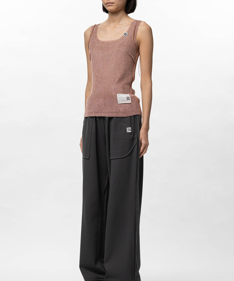 Inside-Out Glitter Knit Tank-top 10